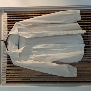 Cream American eagle button down corduroy.